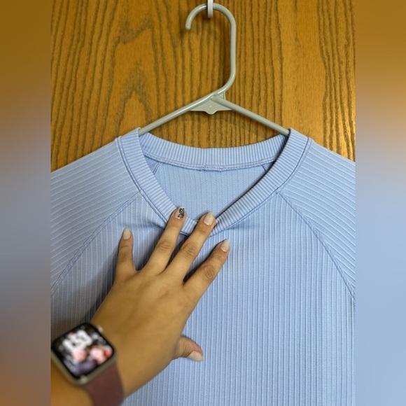 Lululemon Rest Less Ribbed Pullover Long Sleeve Top No Size Tag- Say L/XL - Picture 10 of 15